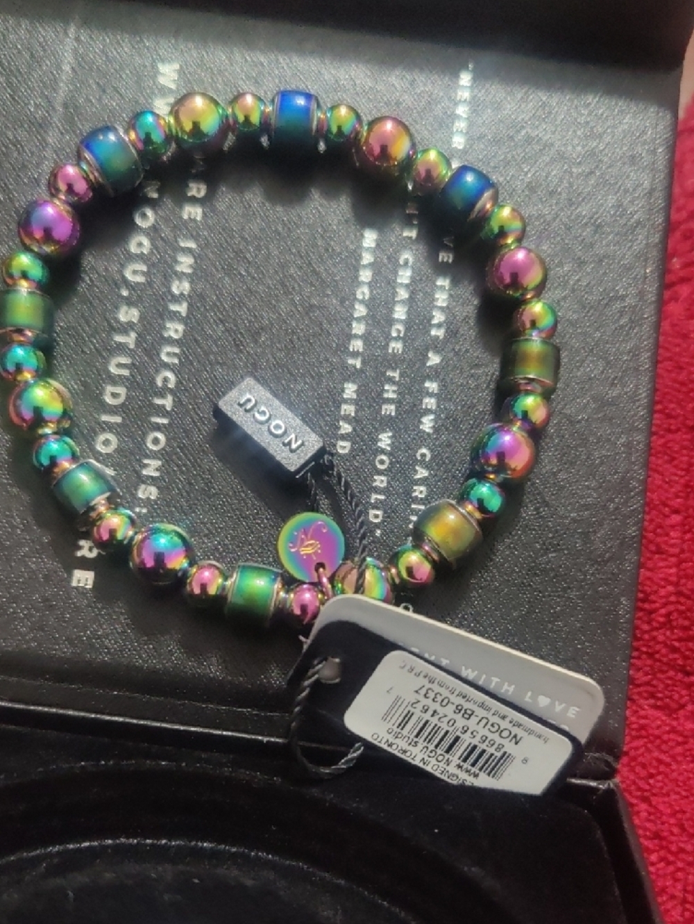 NOGU Iridescent Beaded Bracelet - Multicolor - Picture 7 of 9